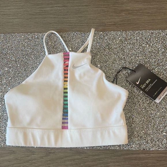 Nike Intimates & Sleepwear Nike Indy Rainbow Ladder Sports Bra In